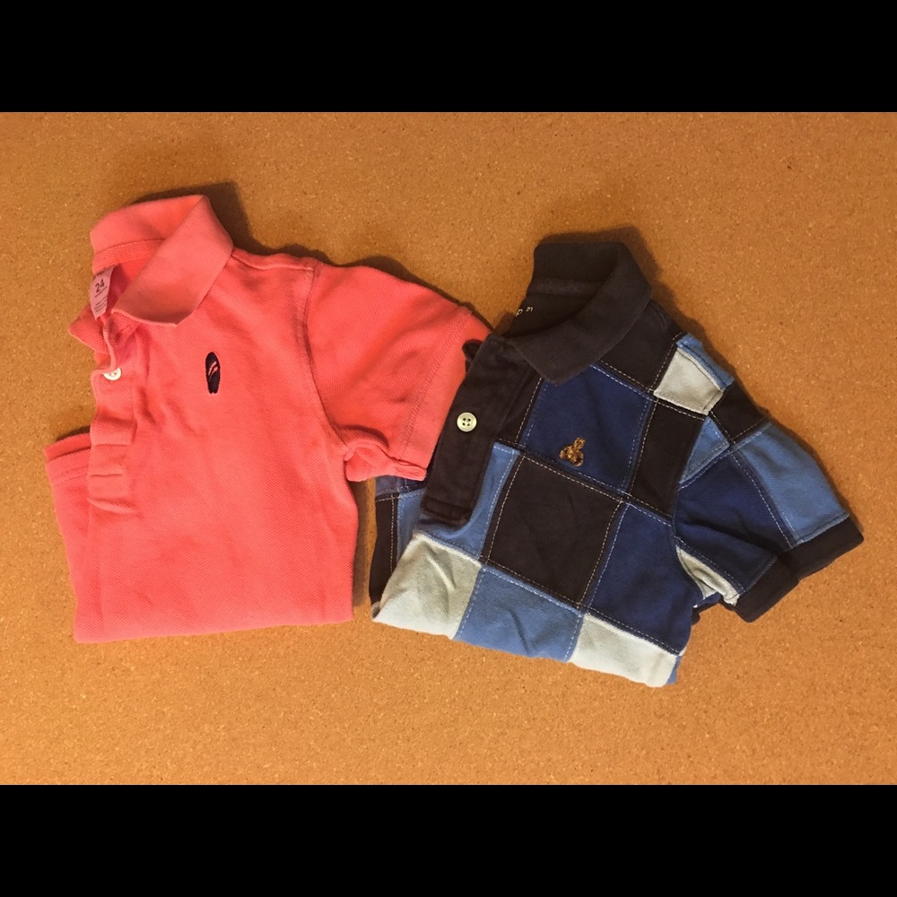 Boy’s 24 M Carter’s & 2T Baby Gap Polo Shirts Lot